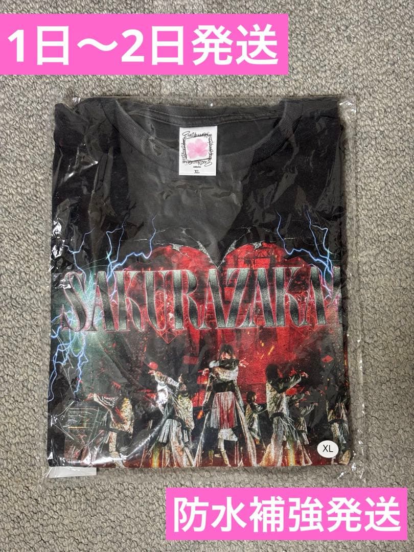 ☆1点限り！☆ 櫻坂46 ロックTシャツ XL 5th live tour
