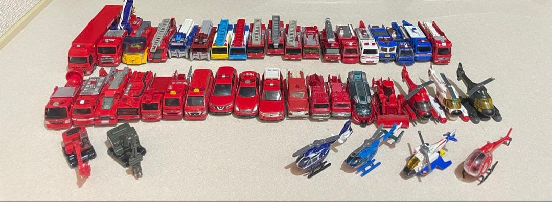 トミカ消防車系　ミニカーまとめ売り43台セット
