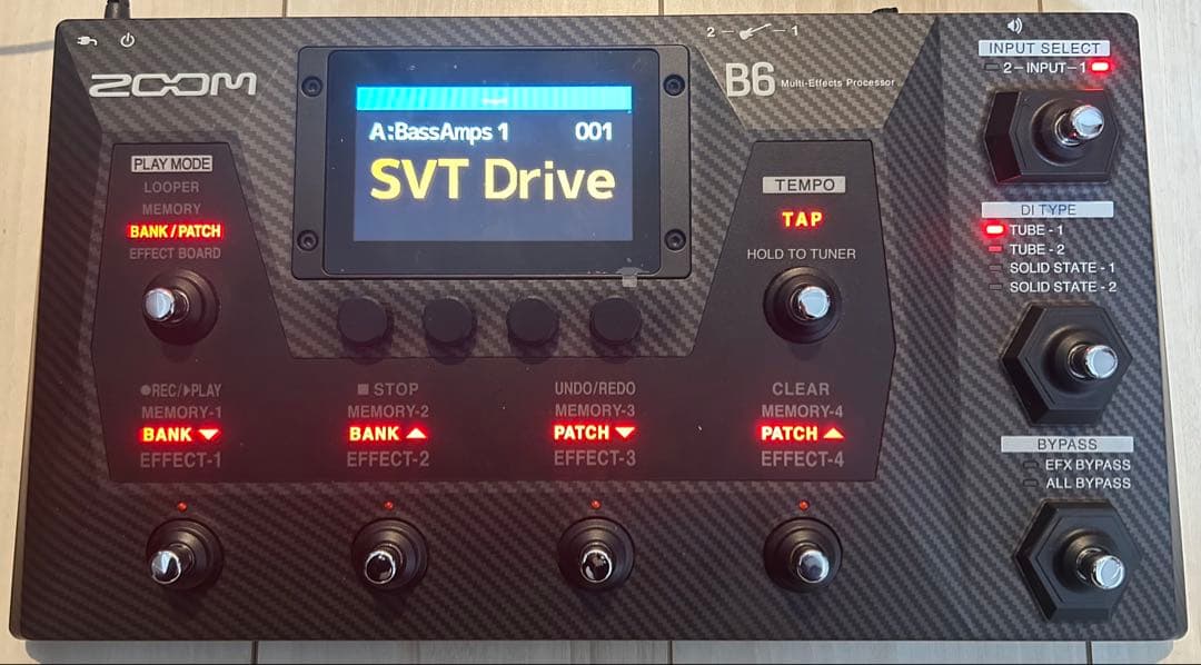 zoom B6 箱、取扱説明、ケース、ペダル、BTA-1、ストラップ　セット