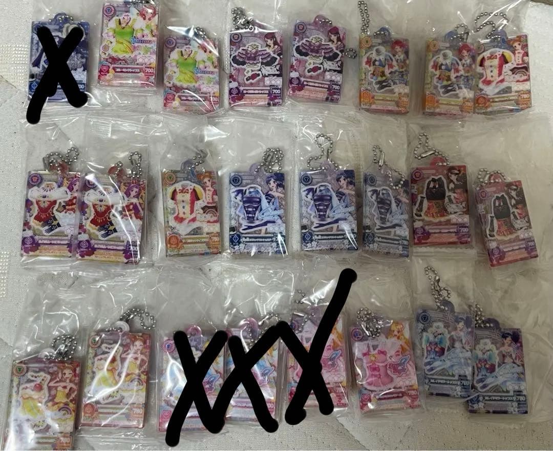 アイカツ！ガチャガチャ　美月　いちご　あおい　蘭　さくら　ユリカ　おとめ　かえで