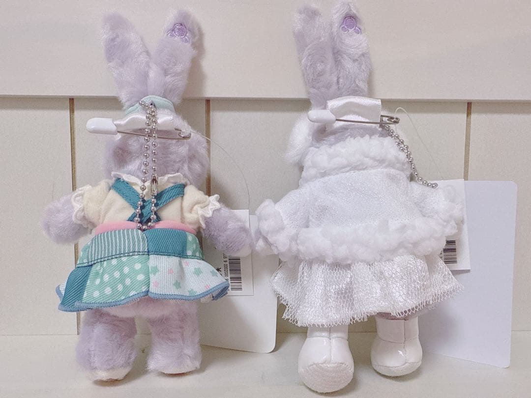 ステラルー ぬいぐるみバッジ ハートウォーミング ホワイトウィンター