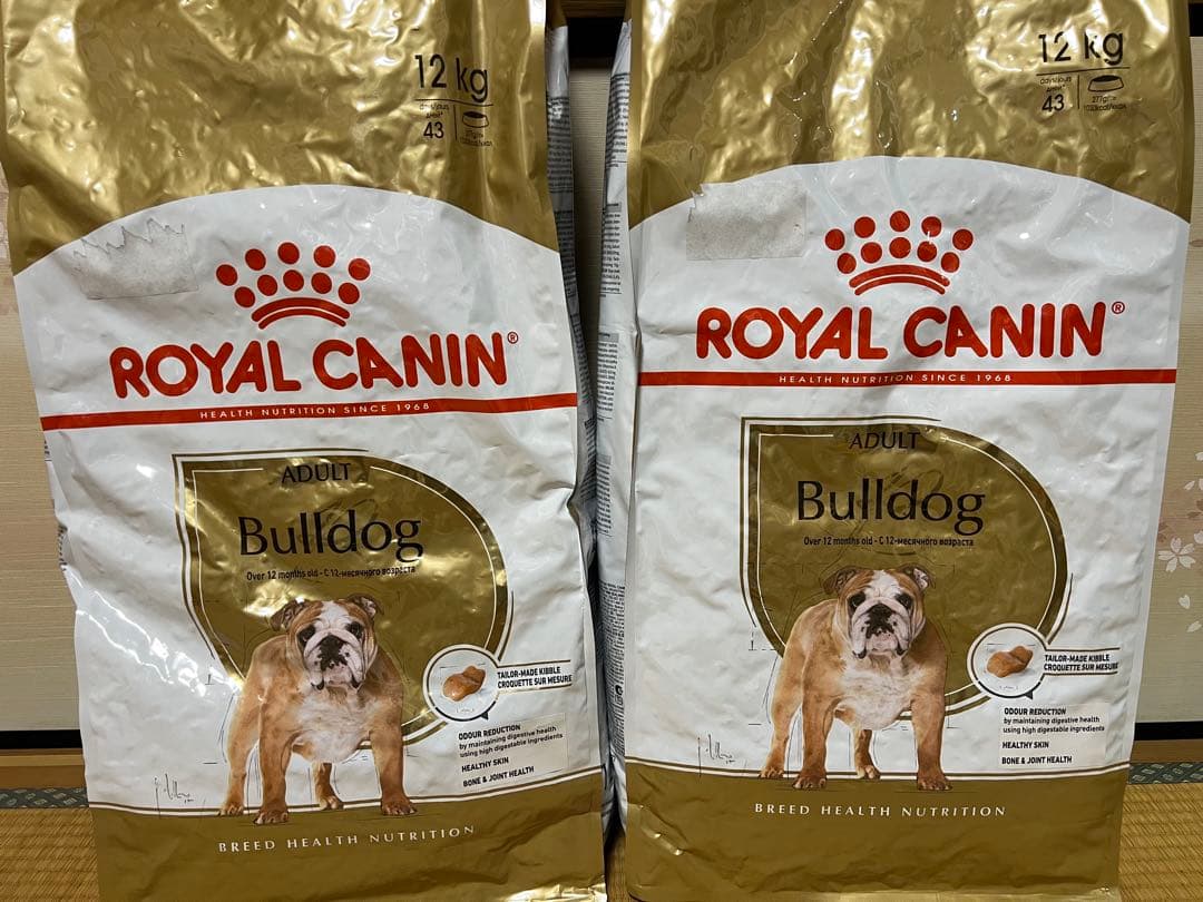 ロイヤルカナン ブルドッグ 成犬用 12kg×2 計24kg