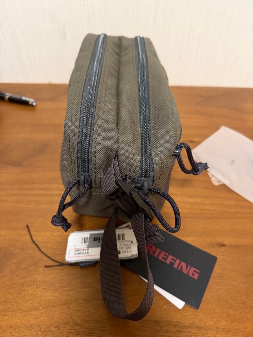 BRIEFING（ブリーフィング） DOUBLE ZIP POUCH MW