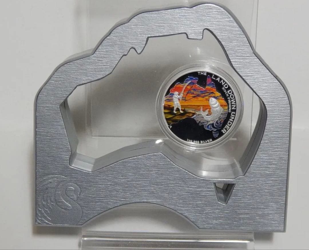 2014 オーストラリア ランドダウンアンダー 岩釣り 1オンス銀貨