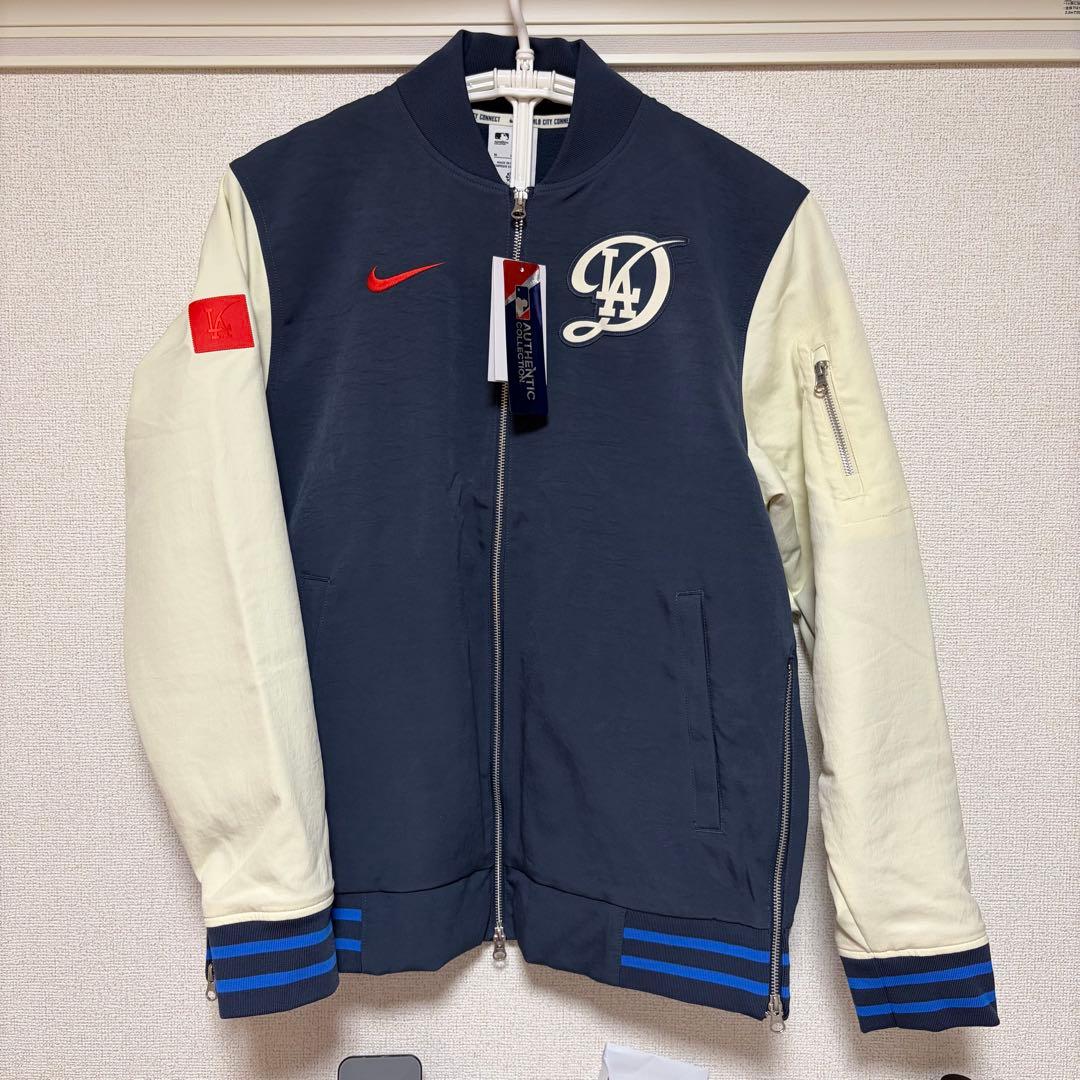 Nike MLB LAドジャース　シティコネクト　ブルゾン　スタジャン　Mサイズ