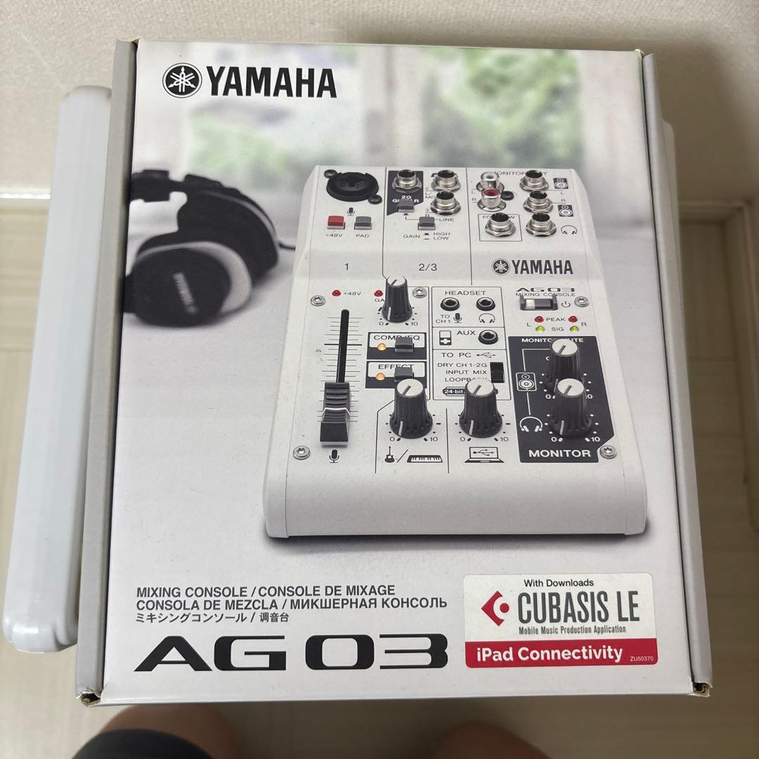 YAMAHA AG03 ミキシングコンソール　コンデンサーマイクおまけつき