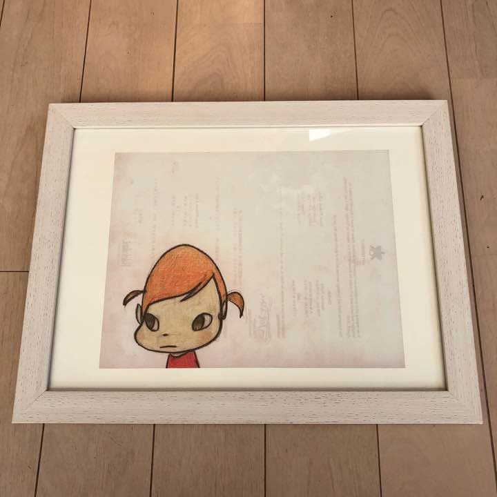 奈良美智 額装 ペイント ポスター ハレクラニ