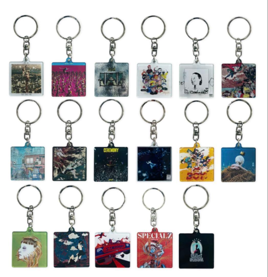 King Gnu CDジャケット キーホルダー 全17種 未開封 ドームツアー