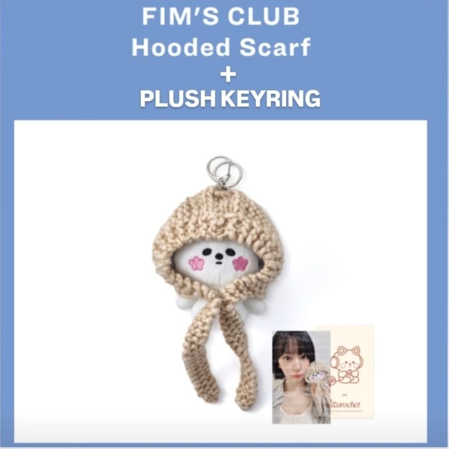 クロシェ FIM'S CLUB Hooded Scarf & キーリングセット