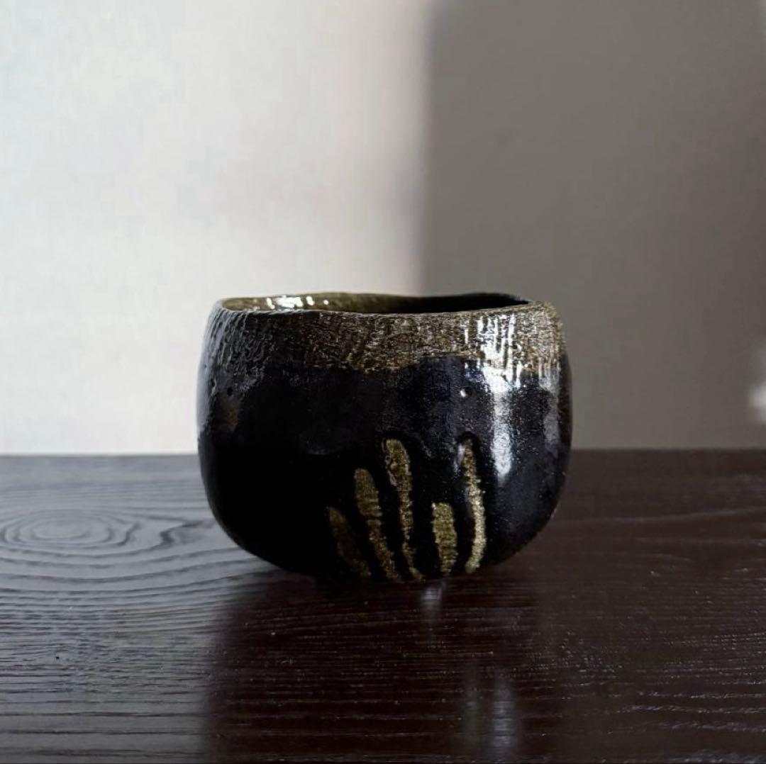 茶道具 黒茶碗 光悦写 雨雲 紫楽造