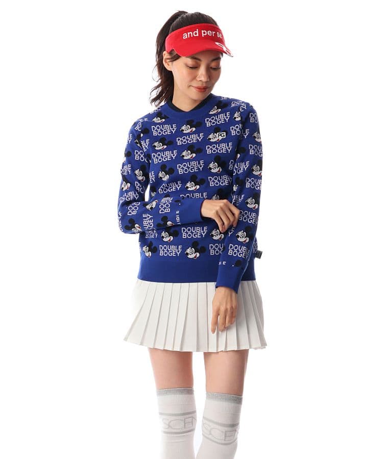 新品サイズ1　パーリーゲイツ　ミッキーセーター