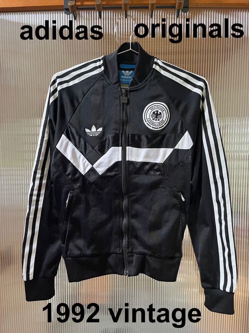 希少！adidas 1992 vintage ドイツ代表ジャージ　ブラック　s