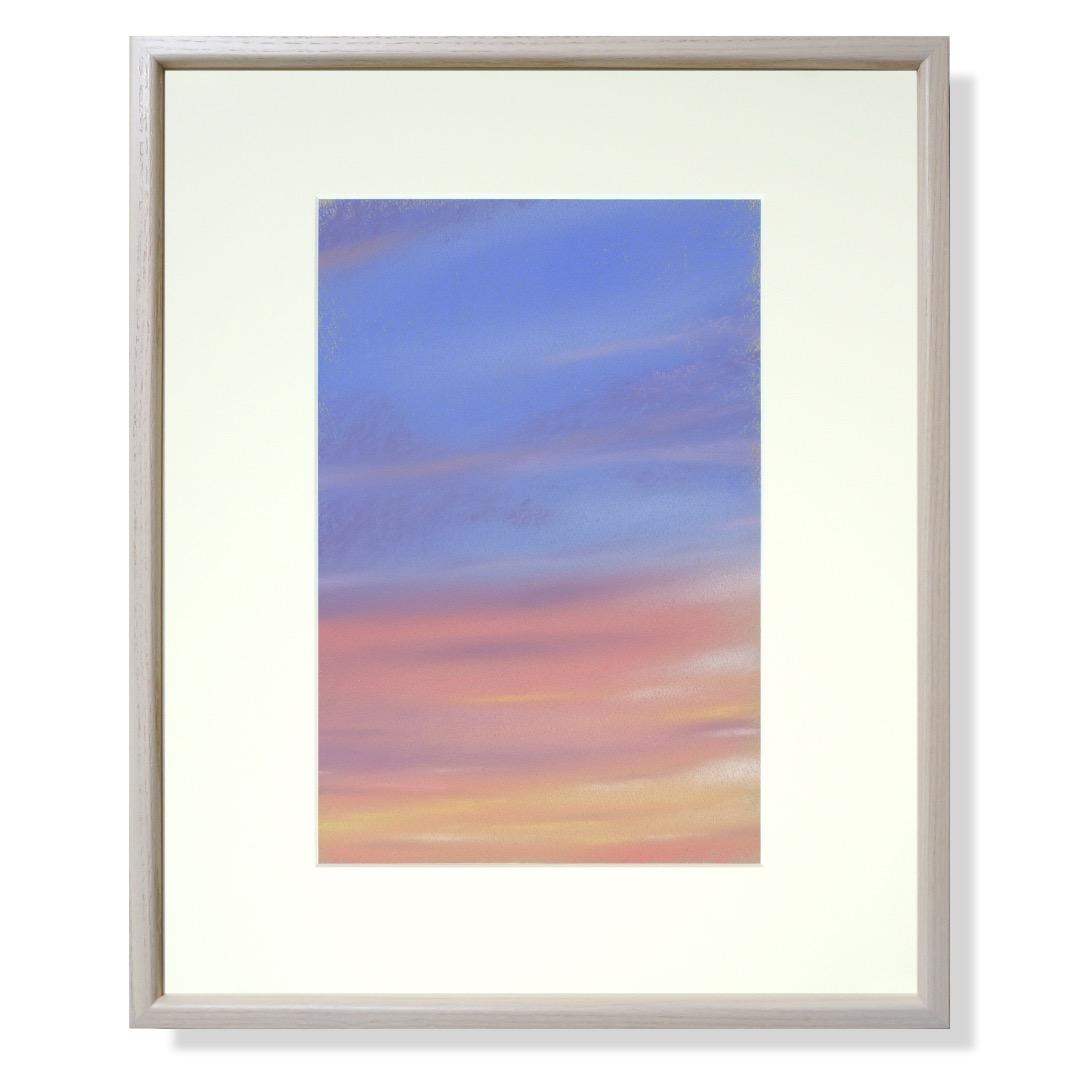 パステル画（原画）夕焼け。