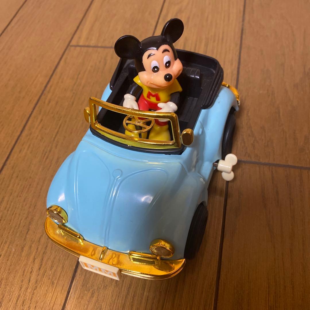 ディズニー ミッキーマウス フォルクスワーゲン ミニカー ゼンマイ 日本製