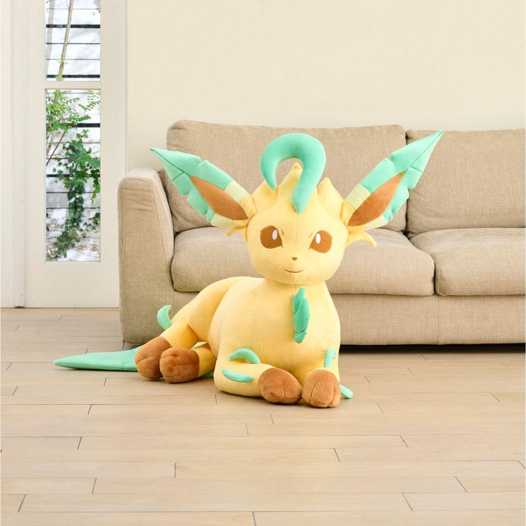 ポケモンセンターオンライン ぬいぐるみ 等身大 リーフィア 寝そべり