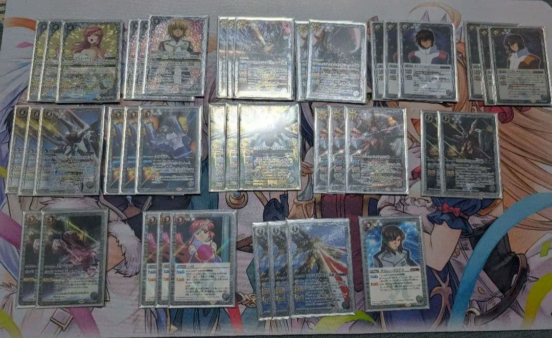 バトスピ　スリーブつきSEEDデッキ　入れ替えパーツ多数