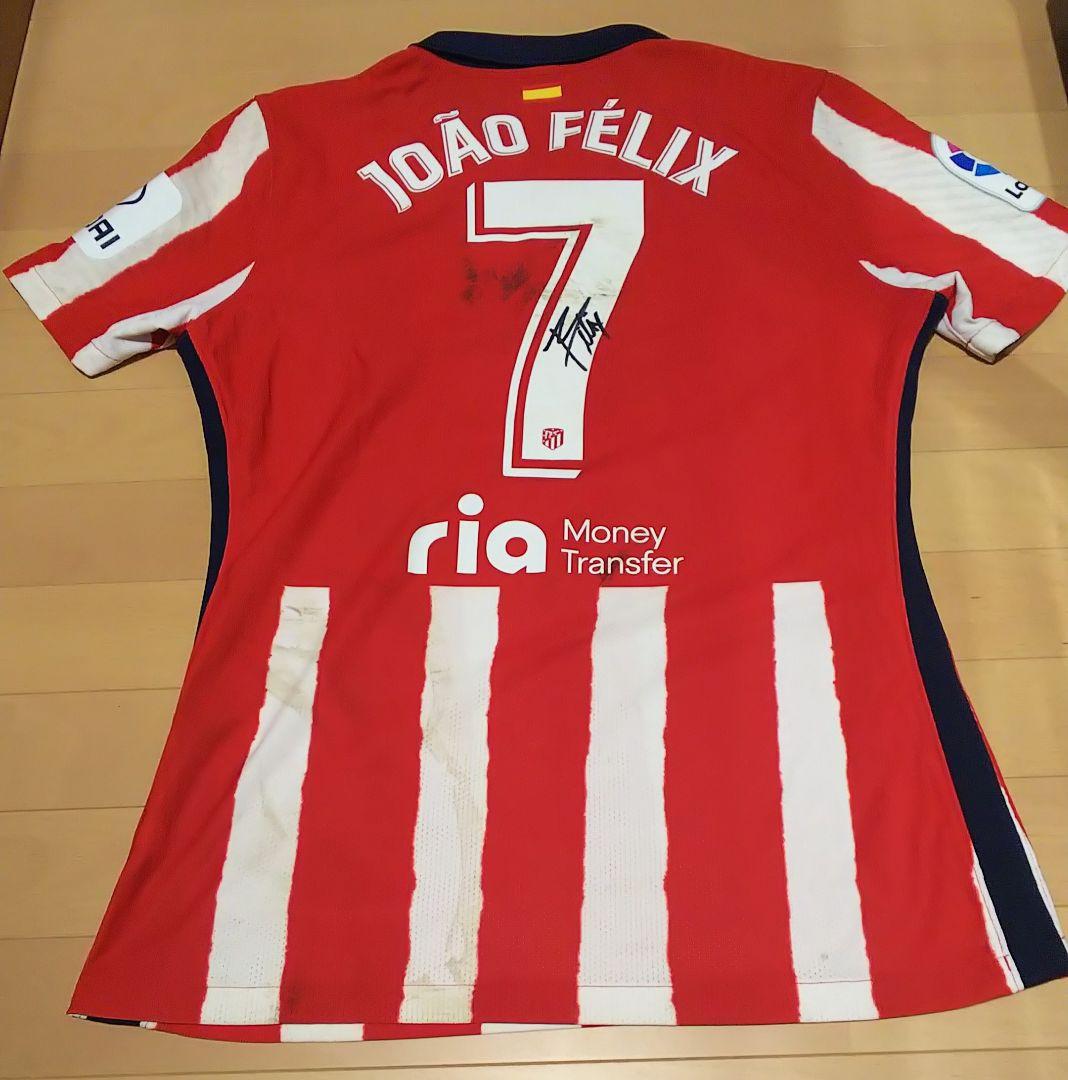 証明書付きジョアン・フェリックス 実使用サイン入りユニフォーム fcバルセロナ