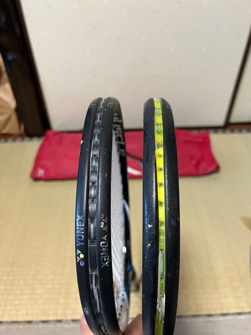 ソフトテニス ミズノ ジストゼロ YONEX マッスルパワー300 2本セット