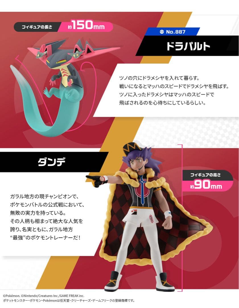 ポケモンスケールワールド ガラル地方 ダンデ&ドラパルト