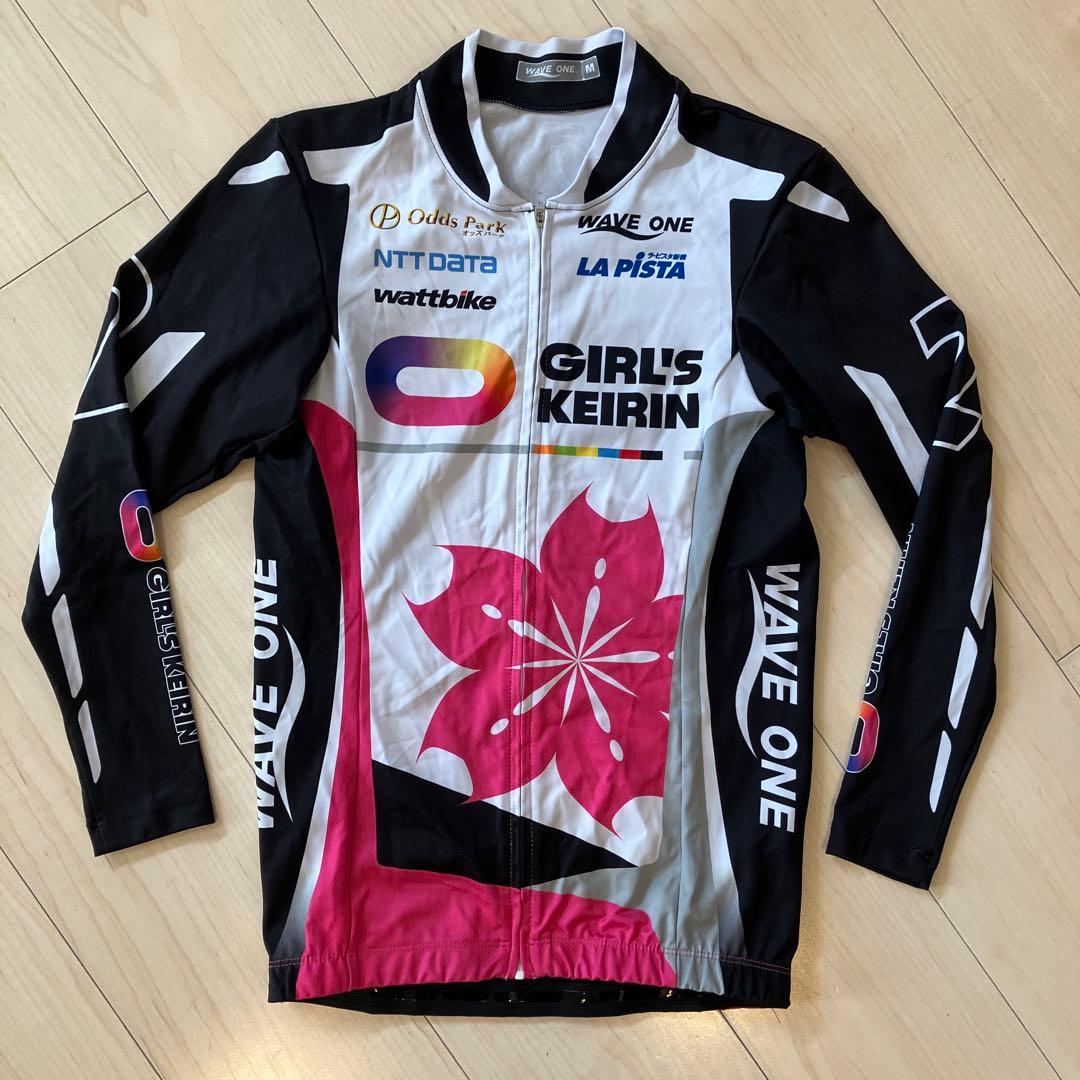 WAVE ONE GIRL'S KEIRIN サイクルジャージ Mサイズ　帽子付