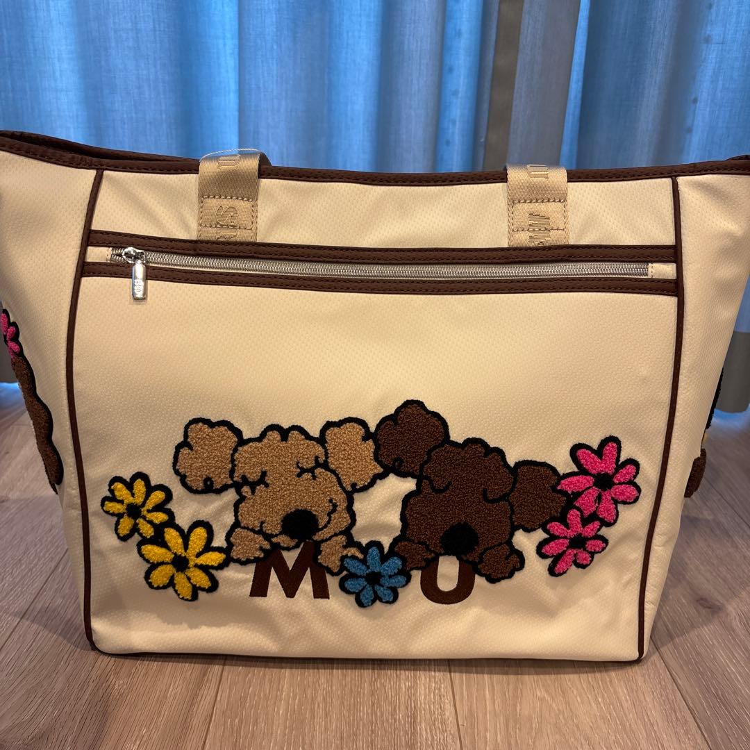 ★2025秋冬新品未使用★MU SPORTS サガラ刺繍ゴルフバッグ 3点セット