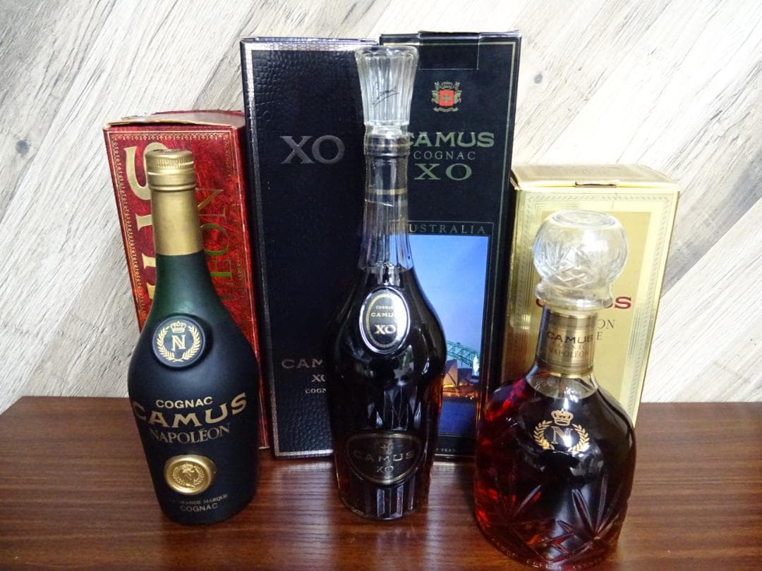 じ*う様 広027 カミュ XO ナポレオン 3本 まとめ売り 700ml 40