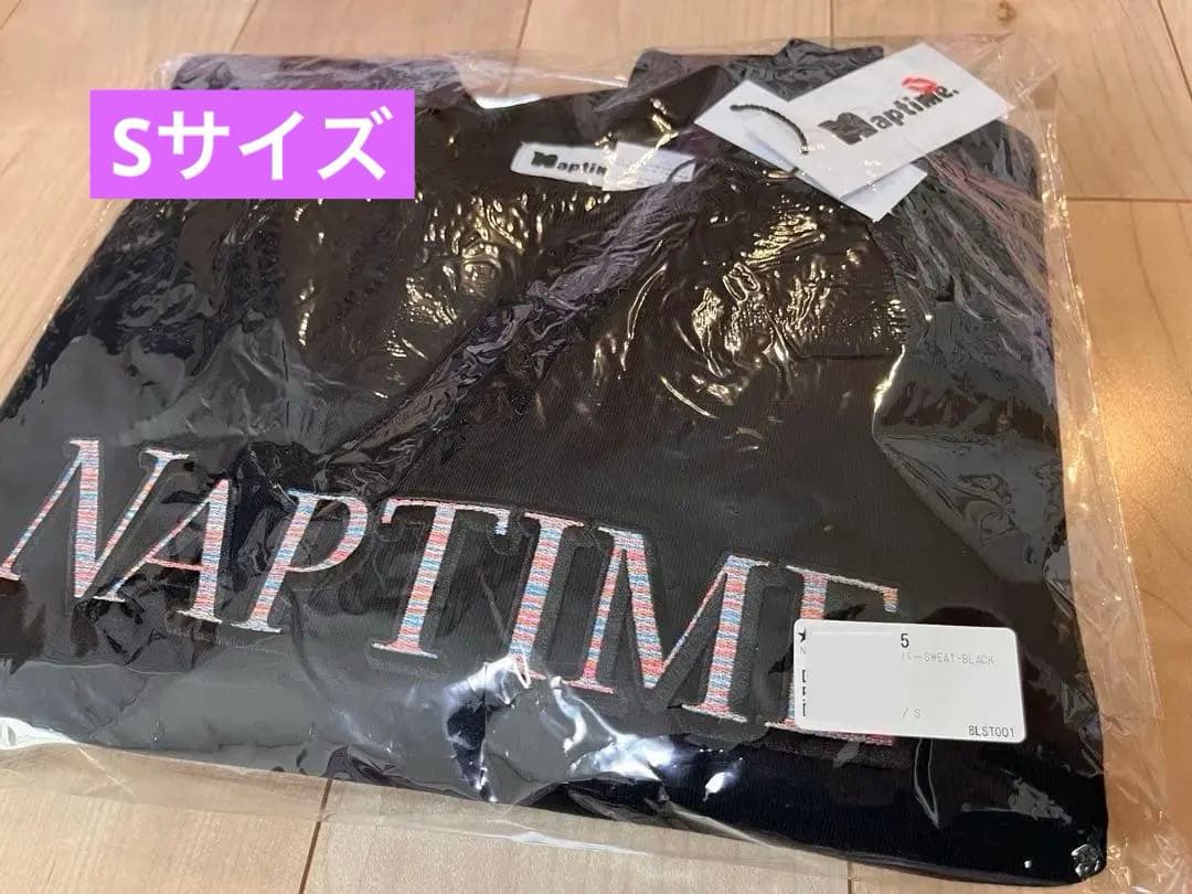 NAPTIME プルオーバースウェット 黒 Sサイズ