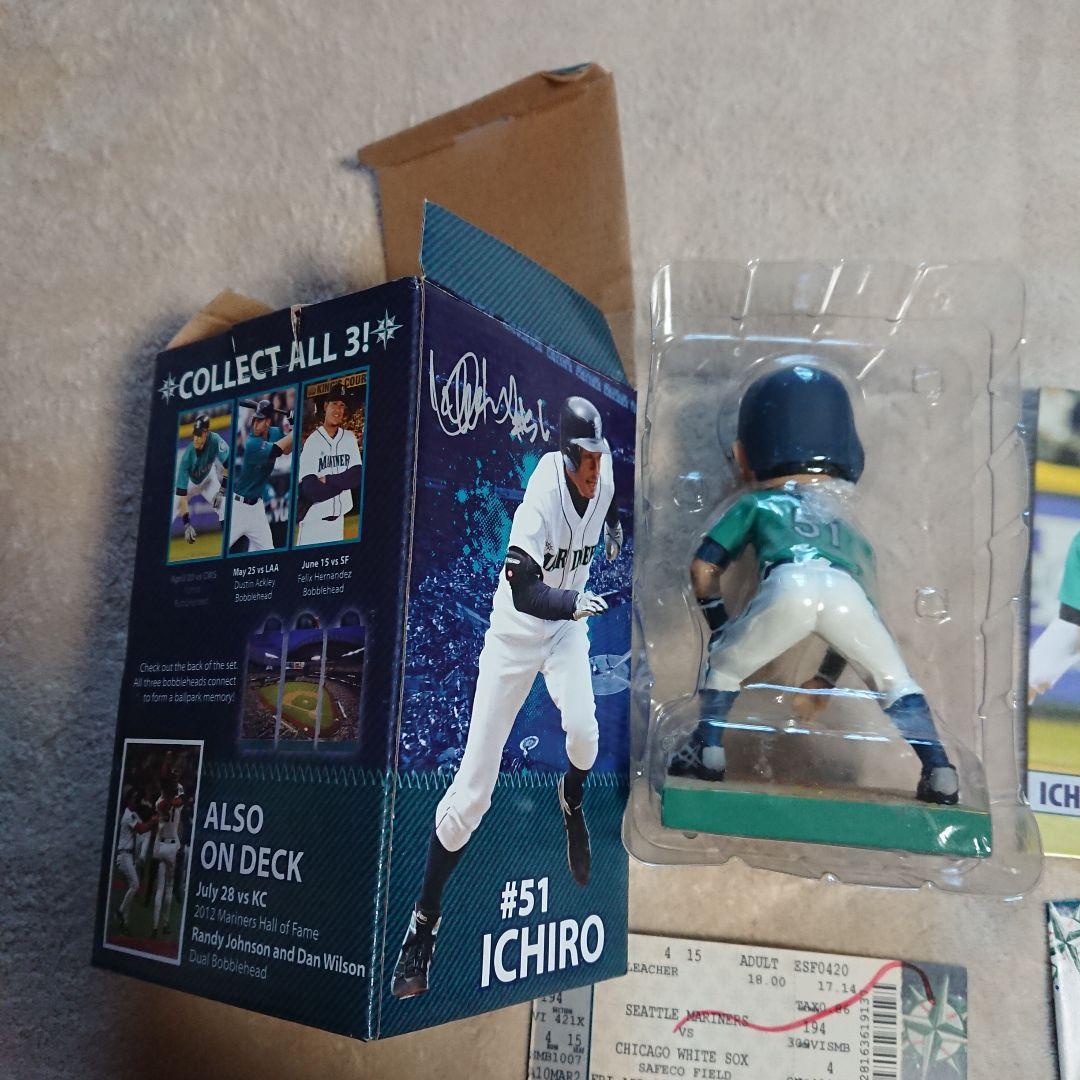 5】イチロー 2012年 球場配布 ボブルヘッドドール〈チケット付き〉