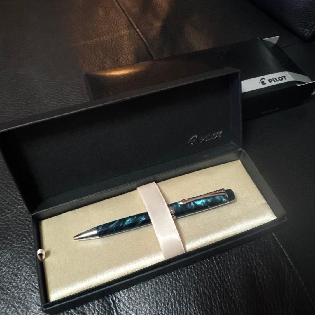 【新品】PILOT カスタムヘリテイジSE ボールペン マーブルブルー 付属完備