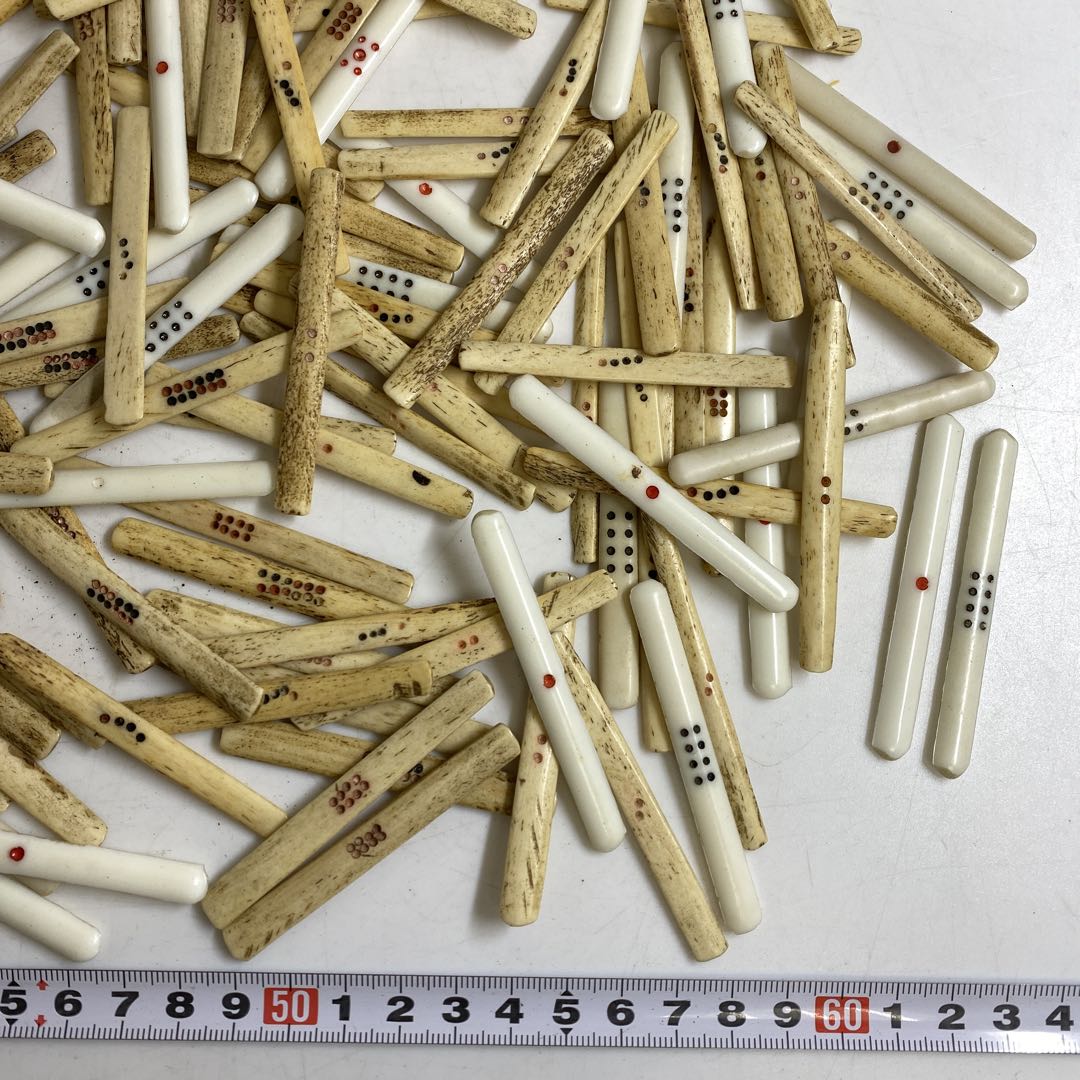 中国古玩 玉壷清玩 唐木入・骨製 麻雀牌 東キ8-0124☆2F トヒトオ