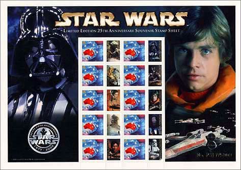 スター・ウォーズ 生誕25周年 記念切手