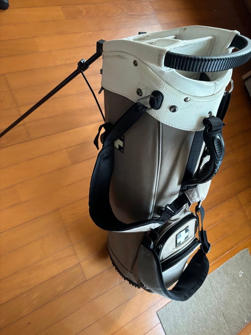 木の庄帆布 スタンド式グレーキャディバッグ