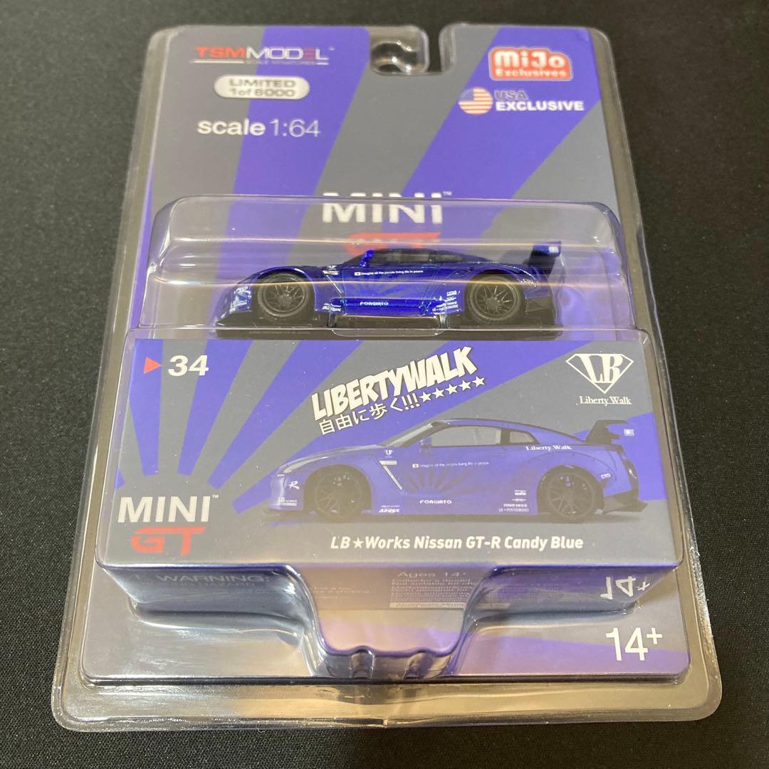 ミニカー MINI GT LB Works Nissan GT-R Candy Blue
