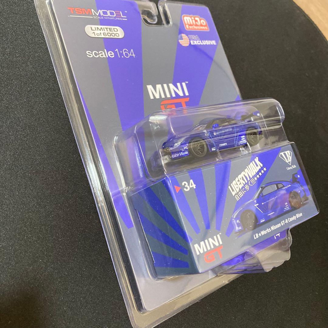 ミニカー MINI GT LB Works Nissan GT-R Candy Blue