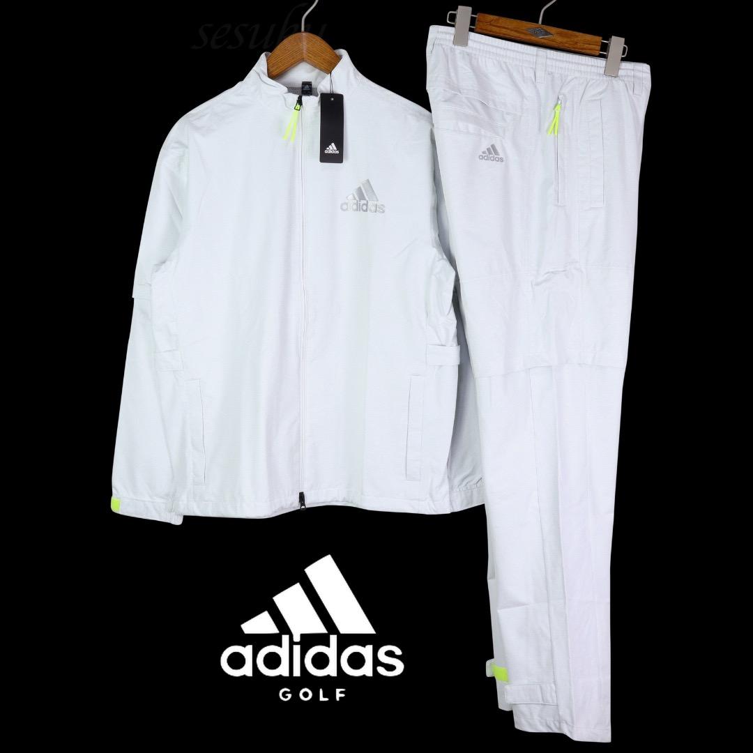【L】アディダス ゴルフ adidas GOLF レインウェア セットアップ 白