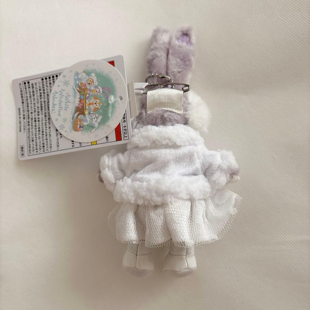 【新品】ホワイトウィンタータイムワンダーズ　ステラルー　ぬいぐるみバッジ