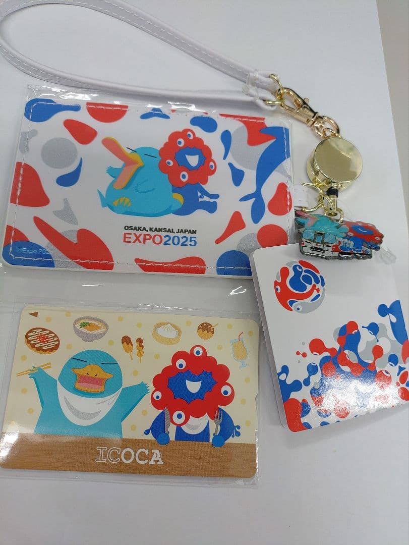 ③万博限定　 ICOCAカードと合皮パスケース