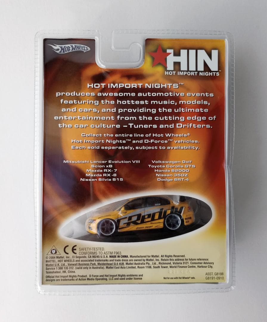 ホットウィール HIN 三菱 LANCER EVOLUTION Ⅷ 未開封品