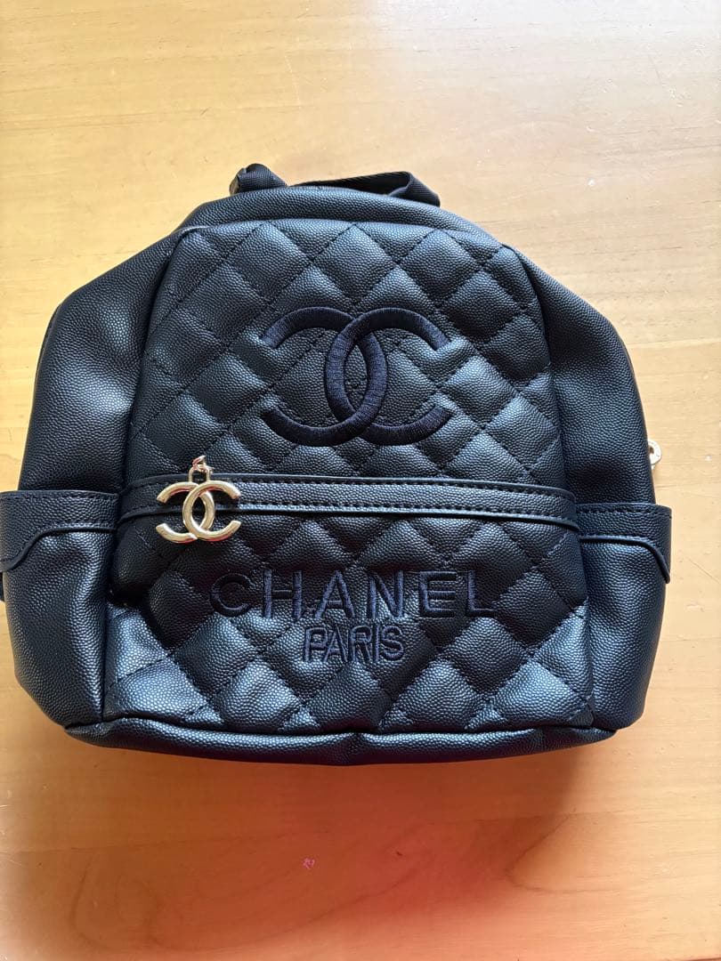 CHANEL シャネル リュック バッグ パック ブラック ノベルティ