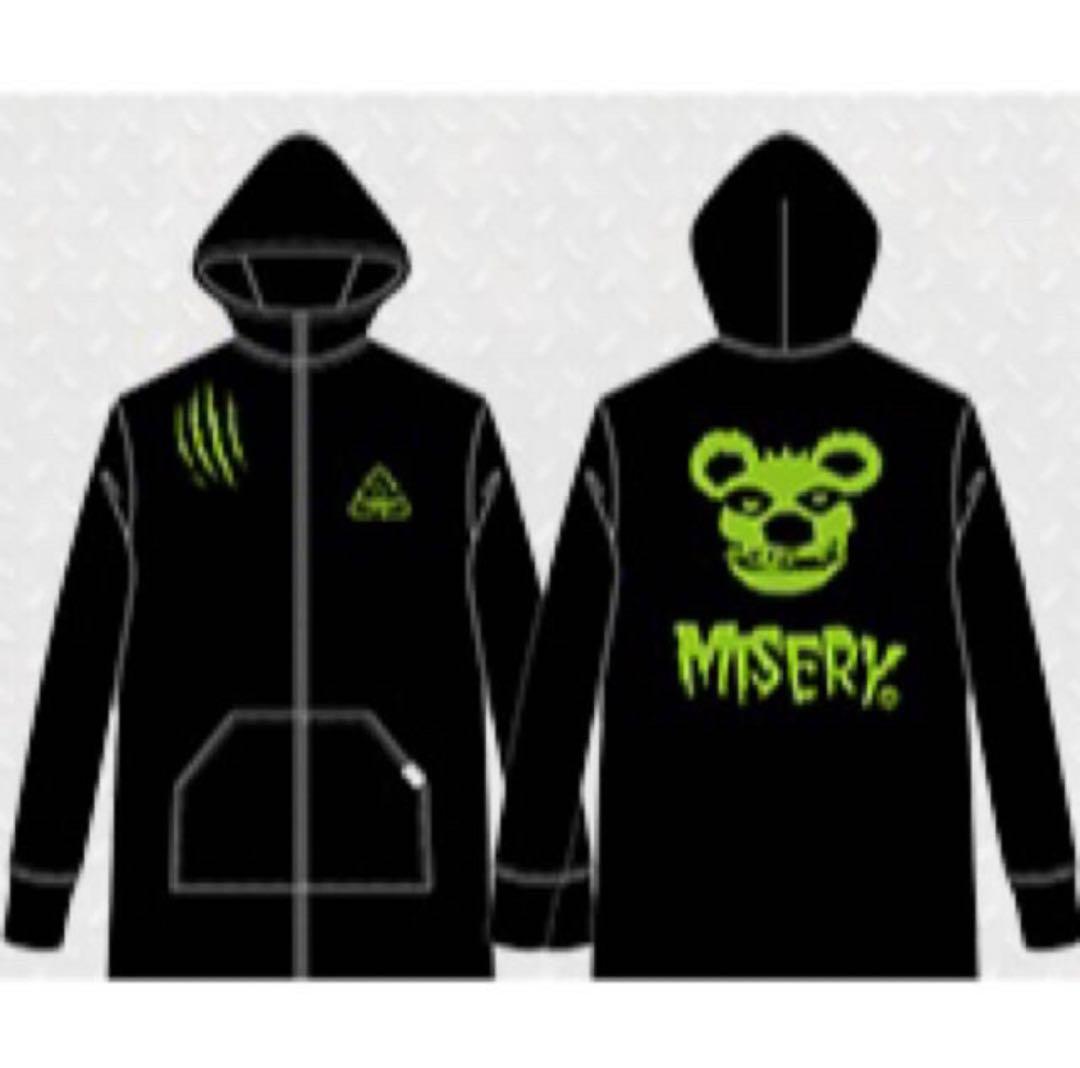 【美品】hide MISERY フード付きパーカー 黒