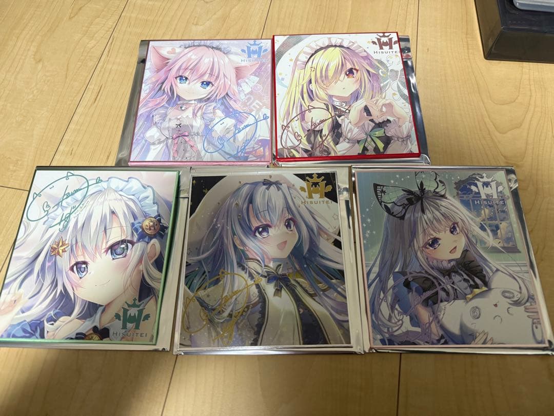 C107 コミケ　翡翠亭　トレーディングミニ色紙　5種セット 新品