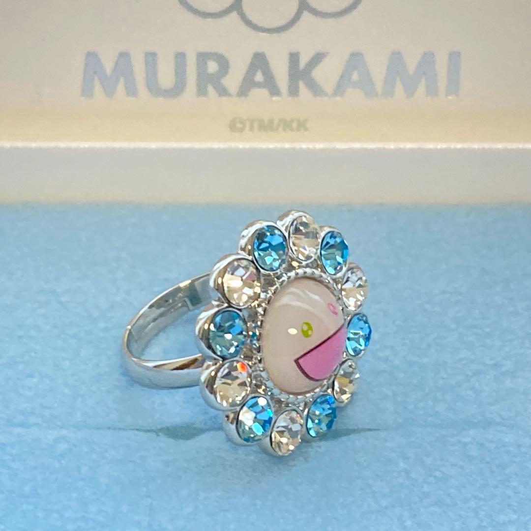 【新品】Liquem 村上隆 コラボ リング フラワー（ブルーx ホワイト）
