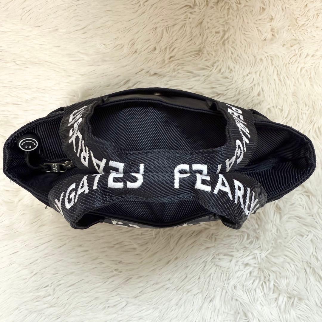 【美品】パーリーゲイツ カートバッグ トートバッグ 刺繍ロゴ ネイビー ゴルフ