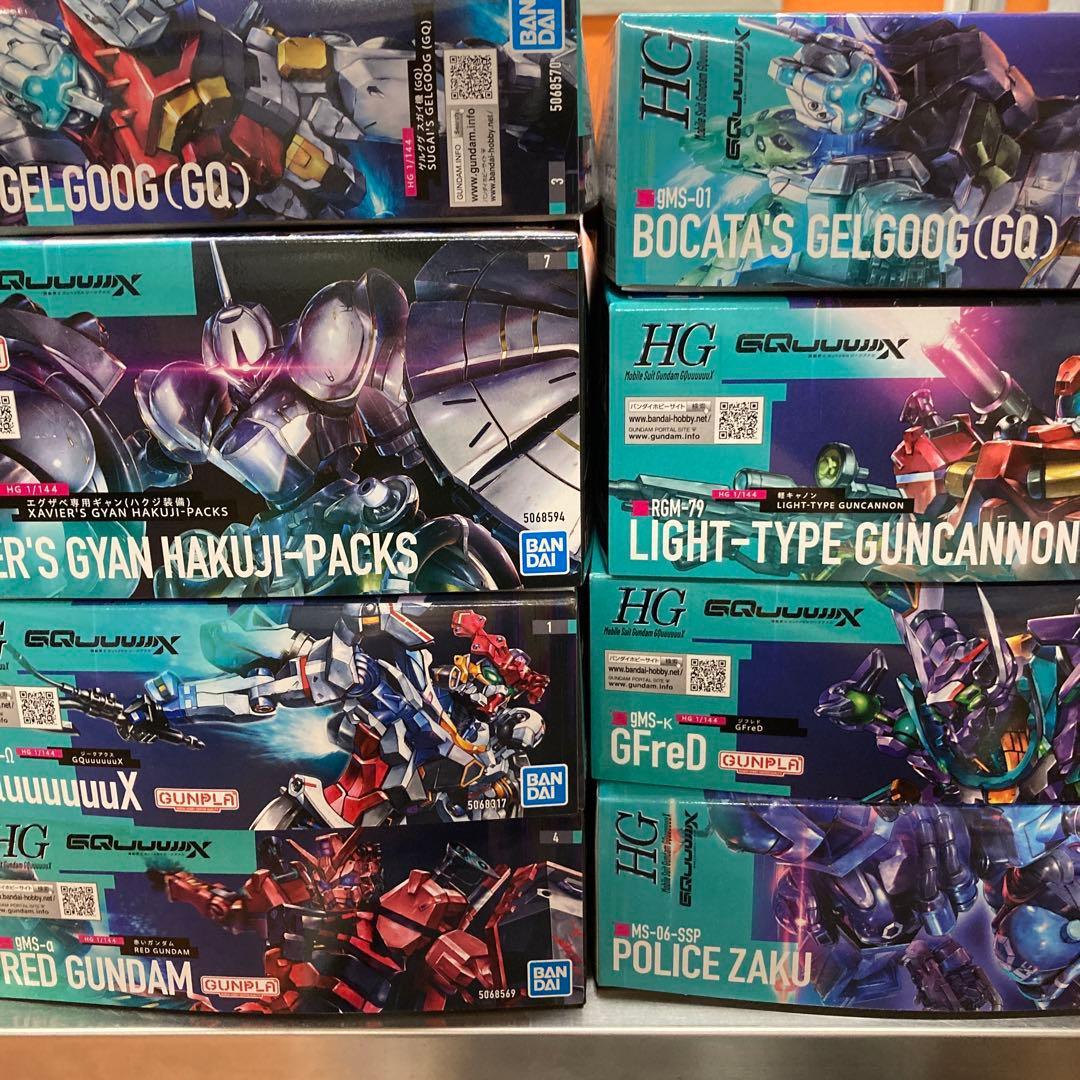 機動戦士Gundam (ジークアクス) プラモデル8点セット　バラ可