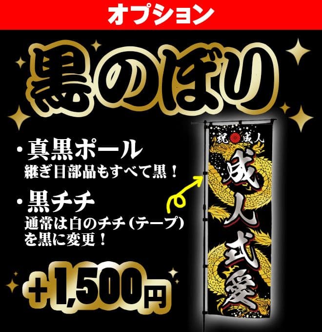 M　成人式のぼりオーダー