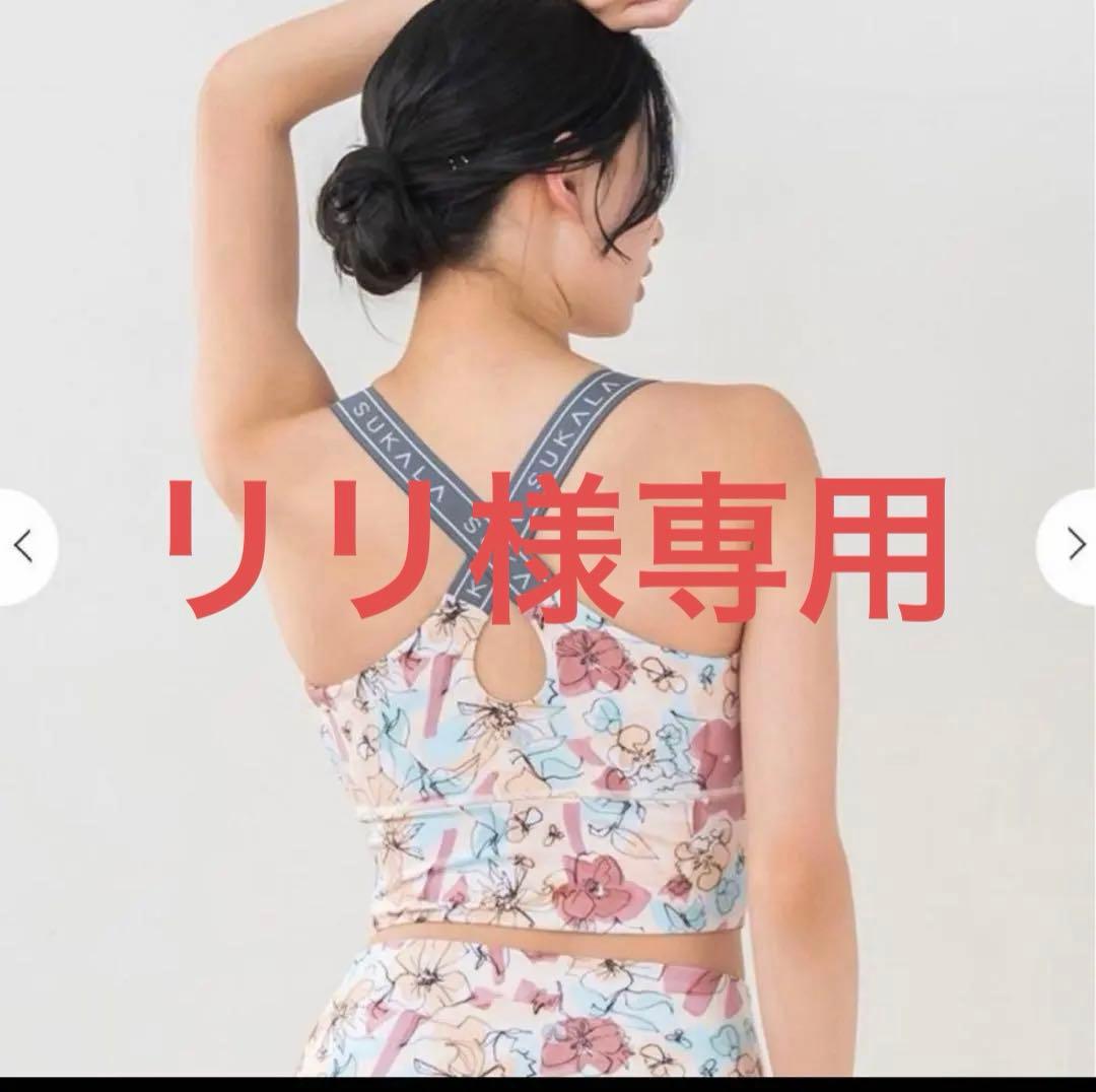 sukala ミックスフラワークロスロゴブラトップ Mサイズ