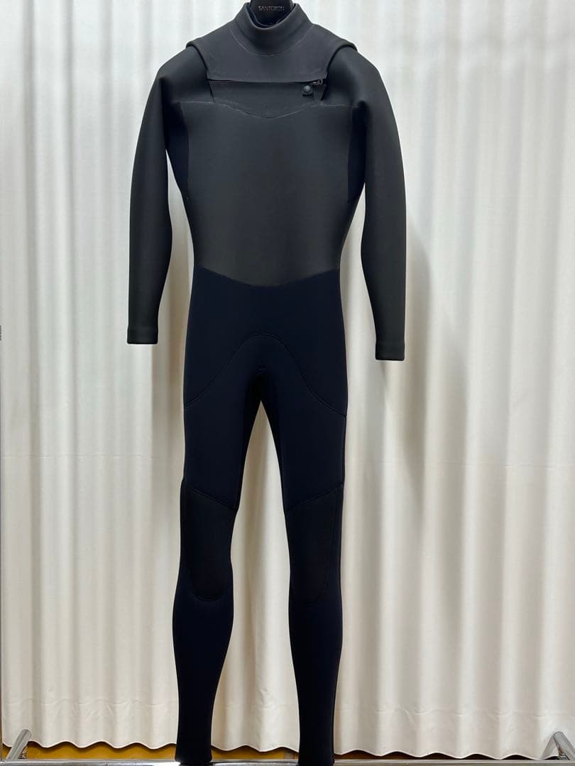 セミドライ　オールブラック　5/3mm M, ML,L,XL チェストジップ