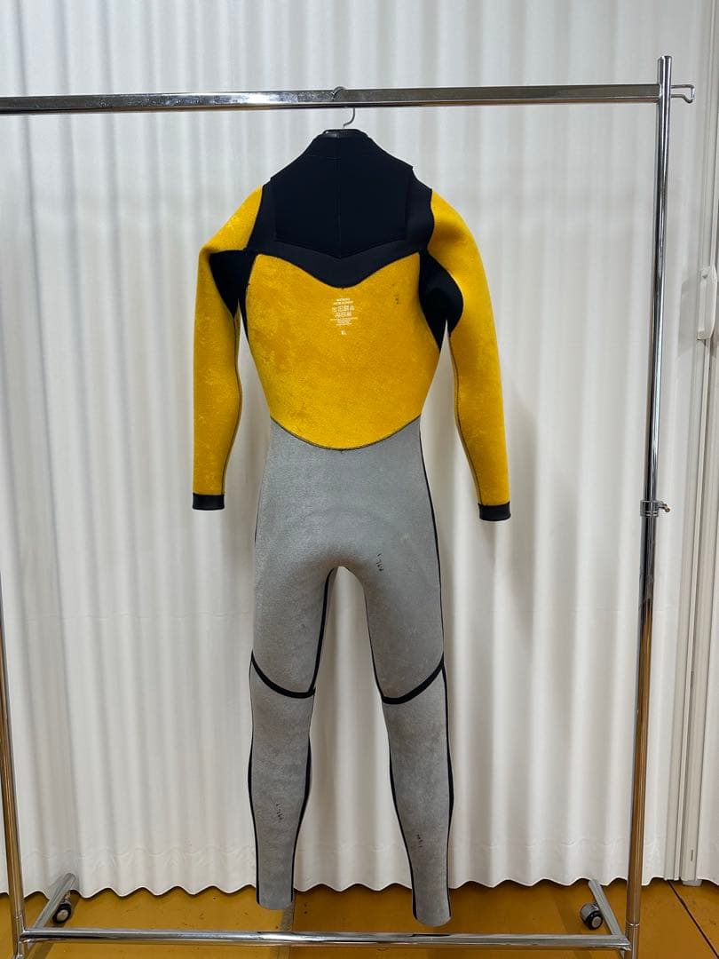 セミドライ　オールブラック　5/3mm M, ML,L,XL チェストジップ