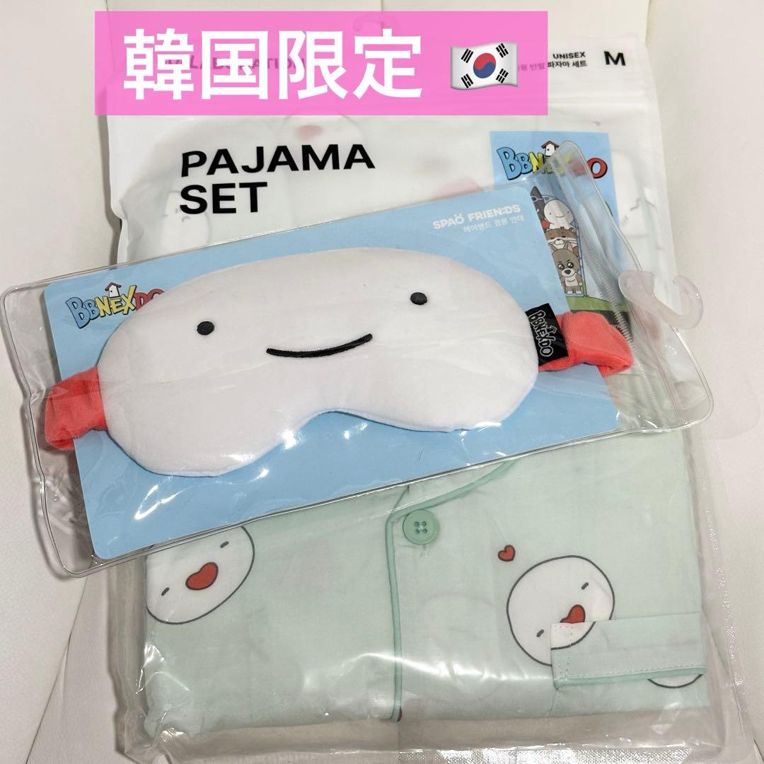 韓国限定　ボネクド ウナク　パジャマ アイマスク　spao プネクド 半袖　M