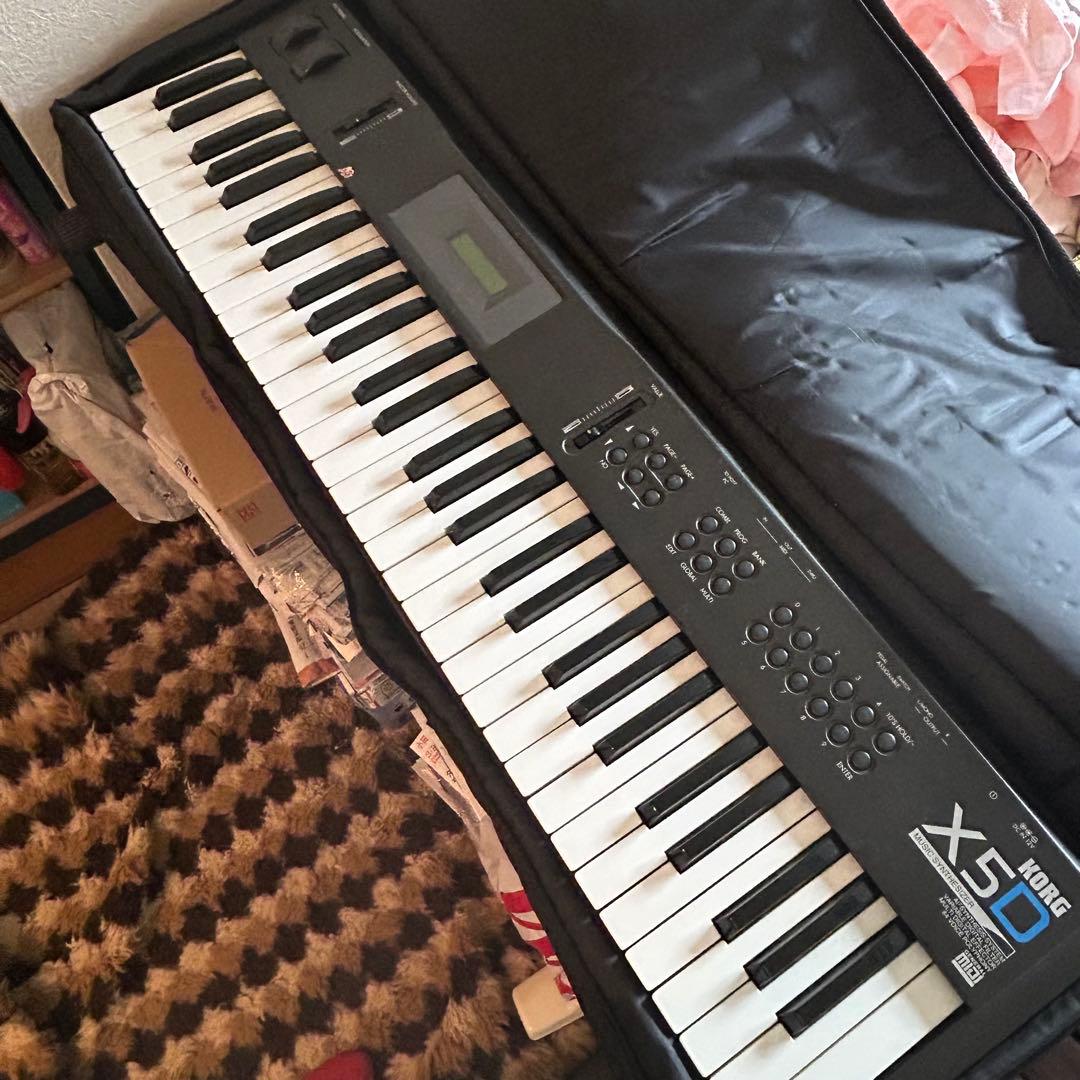 KORG X5D シンセサイザー ケース付き マニュアル有 61鍵 美品